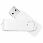 USB atmintinė 4GB TWISTER, balta, 2.0