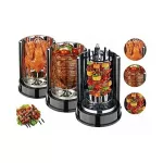 Elektrinis sulankstomas grilis gourmetmaxx, juodas, 1400 W