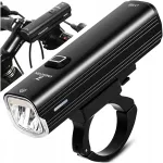 Dviračio LED žibintų rinkinys, priekinis ir galinis, įkraunamas USB