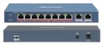 Tinklo jungiklis Hikvision DS-3E0310HP-E, 8 PoE prievadai, 2 UpLink