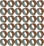 Rudos pakavimo juostos rinkinys, 36 vnt., 48 mm x 50 jardų, BOPP