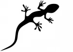 Lipdukas automobiliui LIZARD Gecko, 10 x 11,7 cm, be fono