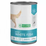 &Scaron;lapi ėdalas katėms Nature's Protection su balta žuvimi, 375 g