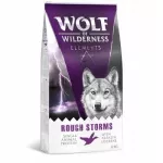 Sausas pa&scaron;aras &scaron;unims Wolf of Wilderness Rough Storms monoproteininis, antiena, be grūdų, 1 kg