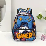 Kompakti&scaron;ka kuprinė su &bdquo;Gamer's Paradise&ldquo; dizainu mokyklai ir darbui