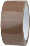 Ruda akrilinė pakavimo juosta STRONG, 48 mm x 120 m