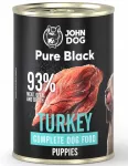 &Scaron;unų konservai John Dog Pure Black Puppy su kalakutiena, 400 g