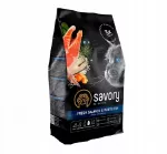 Sausas pa&scaron;aras su la&scaron;i&scaron;a ir balta žuvimi suaugusioms katėms, 2 kg