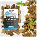 &Scaron;unų skanėstai OWLS, žuvies skonio, menkės kubeliai, 100 g
