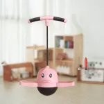 &Scaron;okinėjimo kamuolys su rankena, rožinis, su pompa