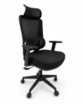 Ergonominė biuro kėdė su tinkleliu, reguliuojama ir pasukama