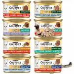 Kačių ėdalas GOURMET GOLD, įvairių skonių, be pauk&scaron;tienos, 8 x 85 g