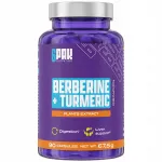 Maisto papildas BERBERINE + CURCUMIN 600 mg, 90 dienų, cukraus balansui ir kepenims