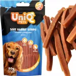 &Scaron;unų skanėstai UniQ Pets su triu&scaron;iena, 80 g