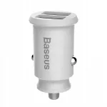 Automobilinis įkroviklis Baseus Grain CCALL-ML02, 2x USB-A, 3.1A, mini dydžio