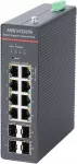 Pramoninis PoE komutatorius Hikvision DS-3T1512HP-SI, 8 PoE, 4 SFP
