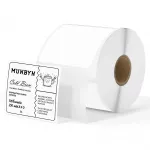 Kvadratinės &scaron;iluminės etiketės MUNBYN, 2x2 coliai, baltos, 750 vnt.