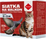 Tinklinė apsauga balkonui katėms ir balandžiams, 8x3 m, akutė 50 mm, montavimas be gręžimo