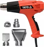 Elektrinis kar&scaron;to oro pūstuvas YATO, 2000 W, 2 režimai, 450&ndash;600 &deg;C, su 4 antgaliais
