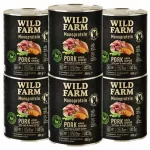 &Scaron;unų maistas WILD FARM, jautiena, monobaltyminis, hipoalerginis, 6 x 800 g