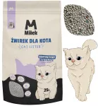 Bentonitinis kačių kraikas Miłek, 25 l, su levandų kvapu, susiformuojantis, natūralus