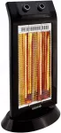 Infraraudonųjų spindulių &scaron;ildytuvas OLIMPIA, 1100 W, juodas