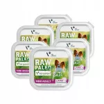 &Scaron;unų ėdalas RAW PALEO MINI ADULT su ėriena, 6 x 150 g, &scaron;lapias pa&scaron;aras
