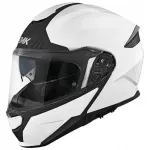 Motociklininko &scaron;almas SMK GULLWING, baltas, 4XL dydis