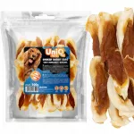 Džiovintos vi&scaron;tienos skanėstai &scaron;unims su triu&scaron;io ausimis UniQ Pets, 500 g