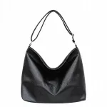 Juoda unisex sportinė sulankstoma peties rankinė-crossbody