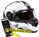 Motociklininko &scaron;almas NAXA F23/I, rožinis, XS, su blenda ir Pinlock Chaser Road