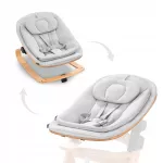 Vaiki&scaron;ka gultukas Hauck Bouncer Eco 3-in-1, &scaron;viesiai pilkas, tinka Alpha+/Beta+ kėdutėms