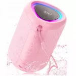 Ne&scaron;iojama Bluetooth kolonėlė AY-SPKA46 su LED ap&scaron;vietimu, rožinė
