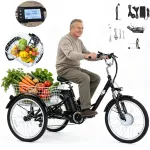 Elektrinis triratis GOGOBEST GF100, 350W, 35 km/h, 18,2 Ah, 7 pavaros