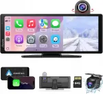 Automobilinis multimedijos grotuvas Carpuride W904, 10" HD IPS, belaidis CarPlay, Android Auto, 2 kameros