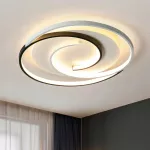 Lubų &scaron;viestuvas LED, 36W, 50 cm, dimeriuojamas, juodos ir baltos spalvos