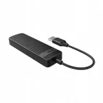 USB &scaron;akotuvas FL02, 2 įėjimai USB-A į 4 i&scaron;ėjimus USB-A, juodas