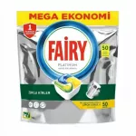 Indaplovių tabletės FAIRY ALL IN ONE Lemon, 50 vnt.