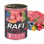 &Scaron;unų konservai &scaron;uniukams Dolina Noteci RAFI JUNIOR, ver&scaron;iena, 400 g