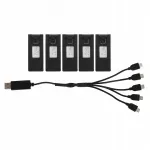 Atsarginės drono baterijos E88 PRO LS E525 PRO 1800mAh 3,7V, 5 vnt.