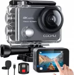 Veiksmo kamera WiFi 4K 20MP 8x priartinimas mikrofonas pultelis priedai