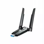 Belaidė tinklo kortelė USB, WiFi 6E, trijų dažnių, 5G, gigabitinis imtuvas