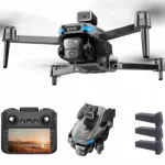 Dronas su kamera SG901 MAX GPS, trikdžių vengimas, 3 baterijos 3800 mAh, headless