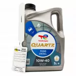 Variklio alyva TOTAL QUARTZ 7000 10W-40, 5 l, dyzeliniams varikliams + pakabukas