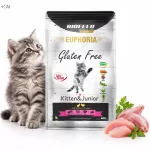Kačių ėdalas EUPHORIA KITTEN & JUNIOR, kalakutiena ir triu&scaron;iena, 400 g