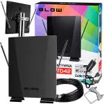 Kambarinė lauko TV antena 4K DVB-T2 LTE, omnidirekcinė, aktyvi, STRONG