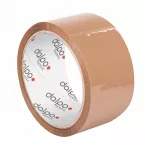 Lipni pakavimo juosta Dalpo, ruda, akrilinė, 48 mm x 45 m