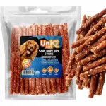 &Scaron;unų skanėstai UniQ Pets su antiena ir ryžiais, 500 g