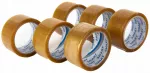 Pakavimo juosta SMART, permatoma, natūralaus kaučiuko klijai, 48 mm, 60 jardų, 6 vnt.