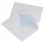 Vokų rinkinys su klijais Office Products, 114x162 mm, balti, 50 vnt.